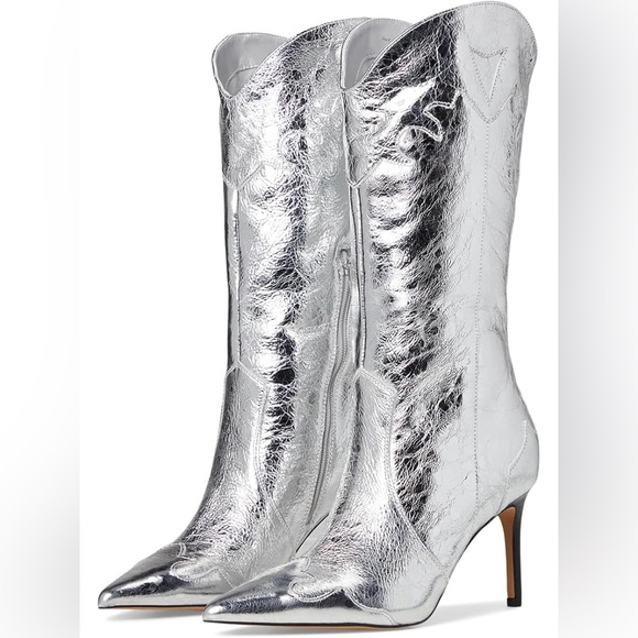 Dolce‎ Vita Kasedy Silver Boot size 8.5